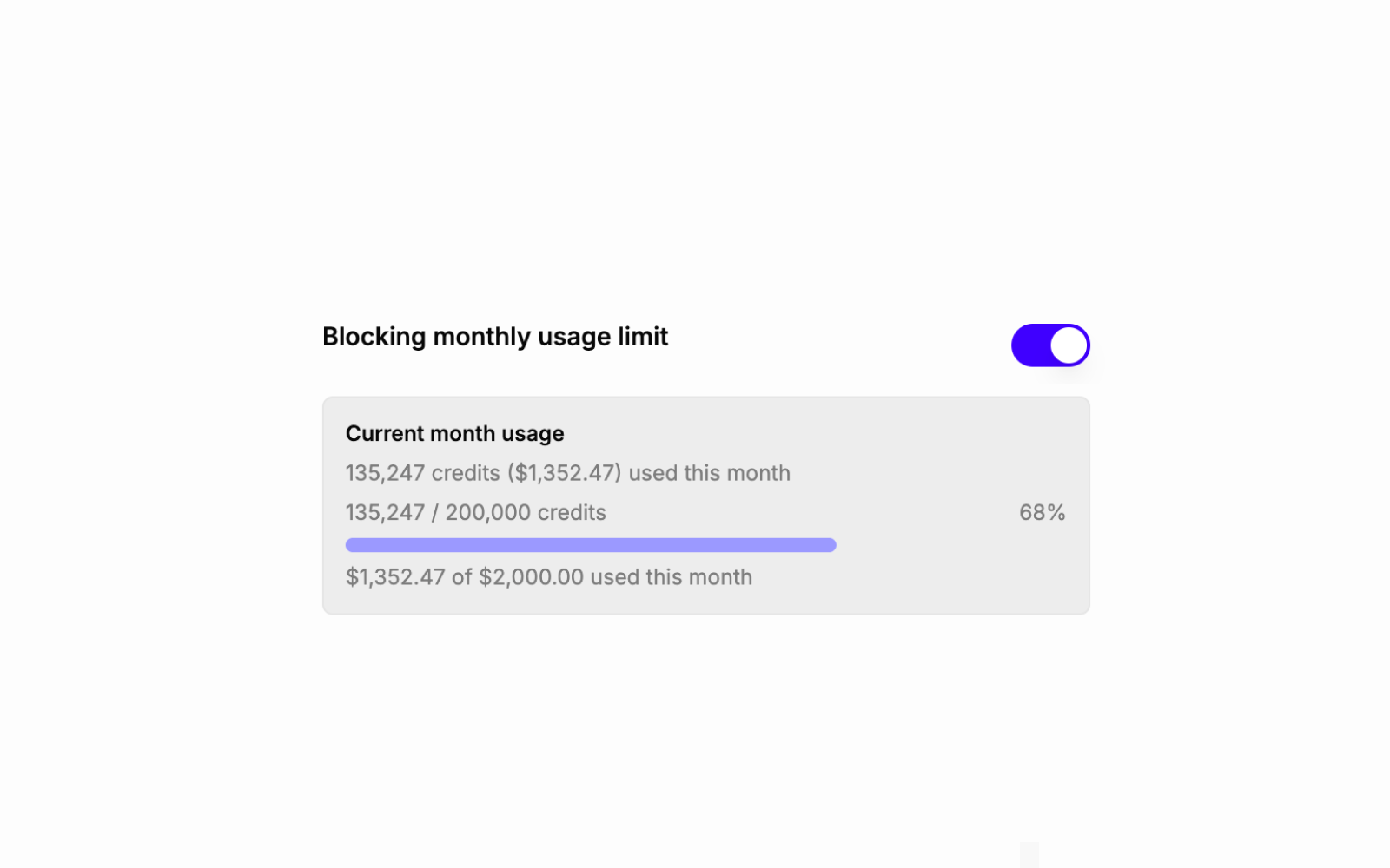 Usage limits and overage alerts - Image 1